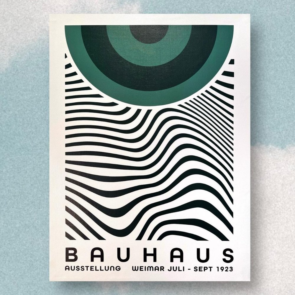 1923 Bauhaus canvas poster, BRAND NEW